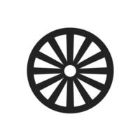 Hand-Drawn Wheel logogo Line Design Element for Branding vector