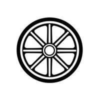 Elegant Wheel logo Line Graphic Template with Subtle Texture vector