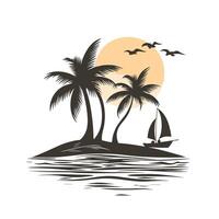 Soft Of Beach Graphic Template with Subtle Texture vector
