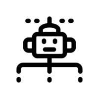 bot machine line icon. Clean and minimalist icon for websites and mobile apps. vector