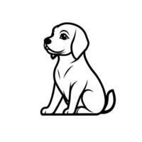 Modern Of Beagle Isolated Clipart with Clean Style vector