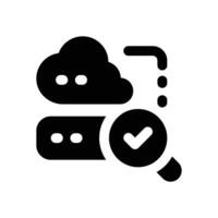 search glyph icon. Strong and solid icon for websites, mobile interfaces, presentations, and visual branding. High quality and easy to edit. vector