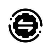 integration glyph icon. Strong and solid icon for websites and mobile apps. vector