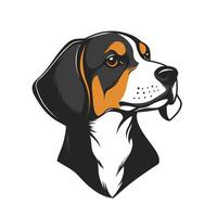 Soft Of Beagle Illustration with Subtle Texture vector