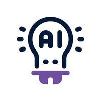 automotion idea dual tone icon. Sleek and modern icon for websites and mobile apps. vector