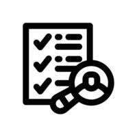 criteria line icon. Clean and minimalist icon for websites and mobile apps. vector