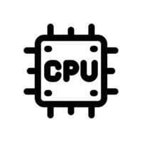 cpu line icon. Clean and minimalist icon for websites and mobile apps. vector