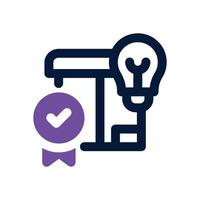 originality dual tone icon. Sleek and modern icon for websites and mobile apps. vector