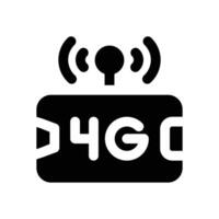 high connection glyph icon. Strong and solid icon for websites and mobile apps. vector