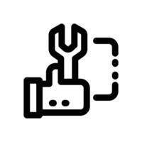 repair line icon. Clean and minimalist icon for websites and mobile apps. vector