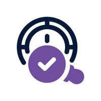 retrospective dual tone icon. Sleek and modern icon for websites and mobile apps. vector