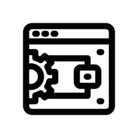 web service line icon. Clean and minimalist icon for websites and mobile apps. vector