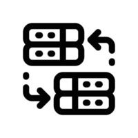 transfer data line icon. Clean and minimalist icon for websites and mobile apps. vector