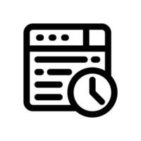 update time line icon. Clean and minimalist icon for websites and mobile apps. vector