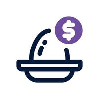 nest dual tone icon. Sleek and modern icon for websites and mobile apps. vector