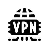vpn glyph icon. Strong and solid icon for websites and mobile apps. vector