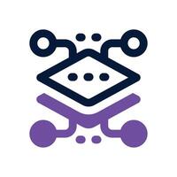 layer server dual tone icon. Sleek and modern icon for websites and mobile apps. vector