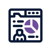 dashboard dual tone icon. Sleek and modern icon for websites and mobile apps. vector