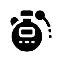 timer glyph icon. Strong and solid icon for websites and mobile apps. vector