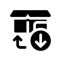installer glyph icon. Strong and solid icon for websites and mobile apps. vector