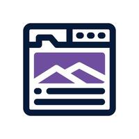 article dual tone icon. Sleek and modern icon for websites and mobile apps. vector