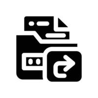 data recovery glyph icon. Strong and solid icon for websites and mobile apps. vector