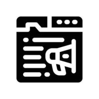 digital marketing glyph icon. Strong and solid icon for websites, mobile interfaces, presentations, and visual branding. High quality and easy to edit. vector