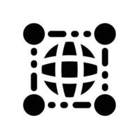 network glyph icon. Strong and solid icon for websites, mobile interfaces, presentations, and visual branding. High quality and easy to edit. vector