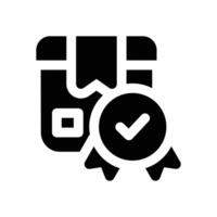 quality product glyph icon. Strong and solid icon for websites and mobile apps. vector