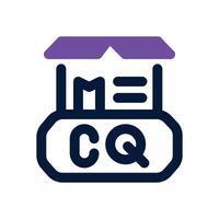 quality control dual tone icon. Sleek and modern icon for websites and mobile apps. vector