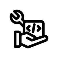 digital service line icon. Clean and minimalist icon for websites and mobile apps. vector