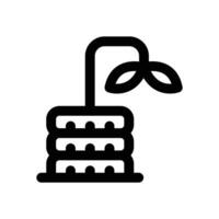 loss line icon. Clean and minimalist icon for websites and mobile apps. vector