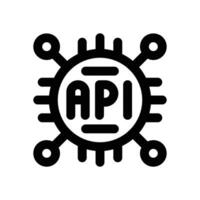 api line icon. Clean and minimalist icon for websites and mobile apps. vector
