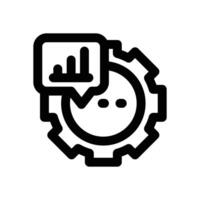 optimization line icon. Clean and minimalist icon for websites and mobile apps. vector