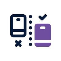 testing dual tone icon. Sleek and modern icon for websites, mobile apps, marketing materials, and corporate design. Fully scalable and ready to use. vector