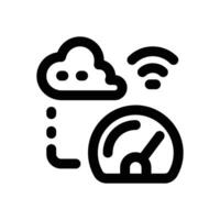 server performance line icon. Clean and minimalist icon for websites and mobile apps. vector