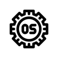 operating system line icon. Clean and minimalist icon for websites and mobile apps. vector
