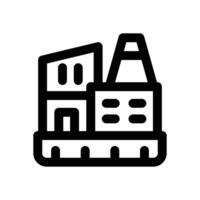 industry line icon. Clean and minimalist icon for websites and mobile apps. vector