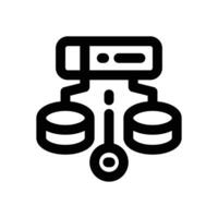 data source line icon. Clean and minimalist icon for websites and mobile apps. vector