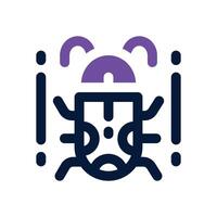 bug problem dual tone icon. Sleek and modern icon for websites and mobile apps. vector
