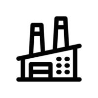 factory line icon. Clean and minimalist icon for websites and mobile apps. vector