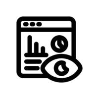 data visualization line icon. Clean and minimalist icon for websites and mobile apps. vector