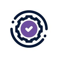 machine development dual tone icon. Sleek and modern icon for websites and mobile apps. vector