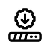 update loading line icon. Clean and minimalist icon for websites and mobile apps. vector