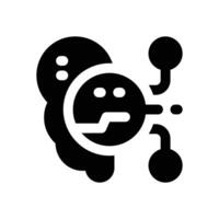 artificial intelligent glyph icon. Strong and solid icon for websites and mobile apps. vector