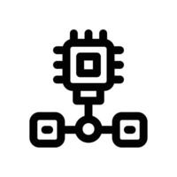 processor line icon. Clean and minimalist icon for websites, mobile apps, presentations, and logos. Fully scalable and customizable for any project. vector