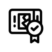 quality content line icon. Clean and minimalist icon for websites and mobile apps. vector