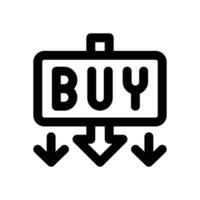 sell line icon. Clean and minimalist icon for websites and mobile apps. vector