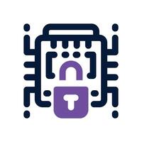 chip dual tone icon. Sleek and modern icon for websites and mobile apps. vector