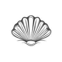 Abstract Of Clam Illustration in HD Quality vector
